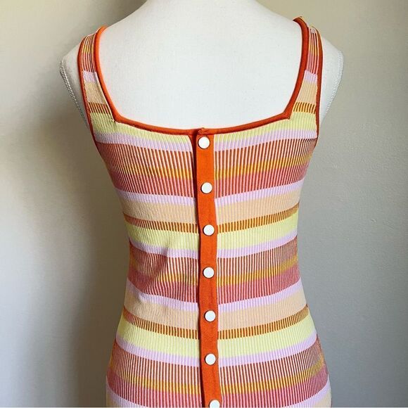 REVOLVE SOLID & STRIPED Kimberly Striped Tank Beach Dress Sorbet Small - Picture 6 of 9
